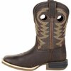 Durango Lil' Rebel Pro Little Kid's Brown Western Boot, DARK BAY, M, Size 8 DBT0219C
